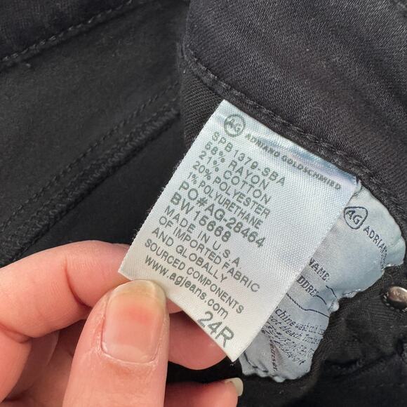 Adriano Goldschmied Jeans Womens 24 Black Farrah High Rise Skinny Denim - Picture 5 of 9